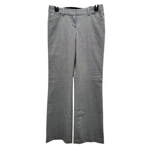 Express Editor Women's‎ Gray Silver Metallic Fleck Flat Front Career Trousers 2